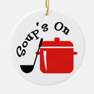 Soup's On Ceramic Tree Decoration