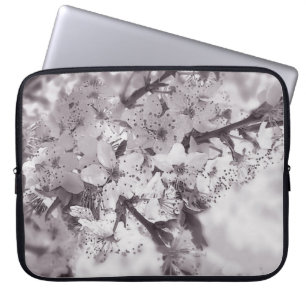 Sour Cherry Tree Black And White Laptop Sleeve
