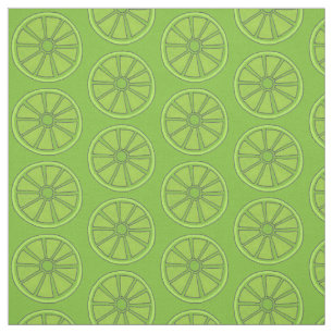 Sour Green Limes Citrus Fruit Slice Foodie Fabric