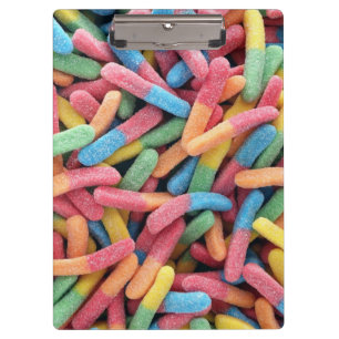 Sour Gummy Worms Clipboard