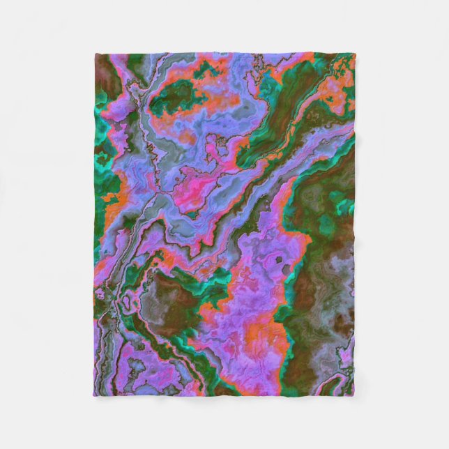 Sour Marble  Fleece Blanket (Front)