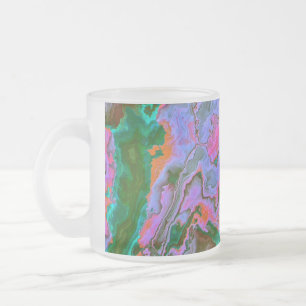 Sour Marble Frosted Glass Coffee Mug