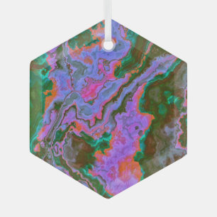 Sour Marble   Glass Tree Decoration