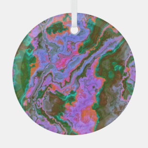 Sour Marble   Glass Tree Decoration