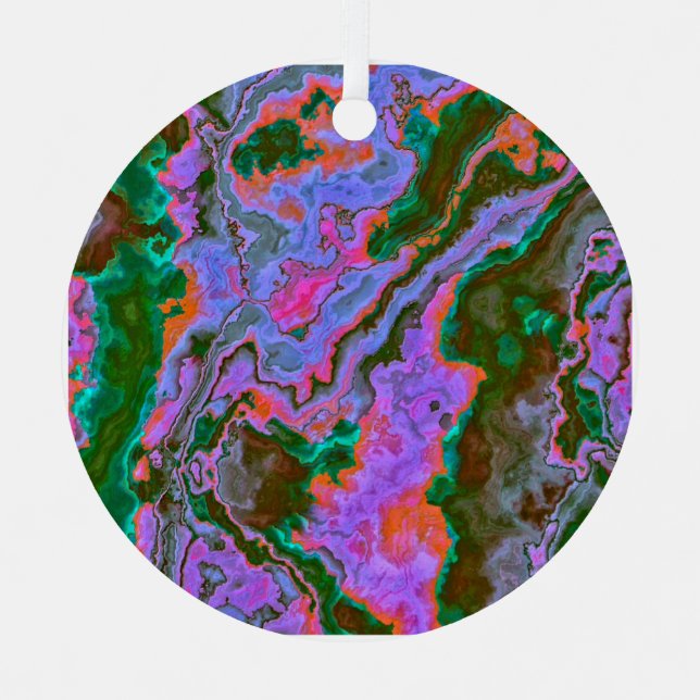 Sour Marble  Metal Tree Decoration (Front)