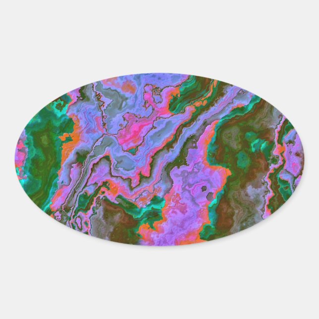 Sour Marble   Oval Sticker (Front)