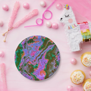 Sour Marble Paper Plate