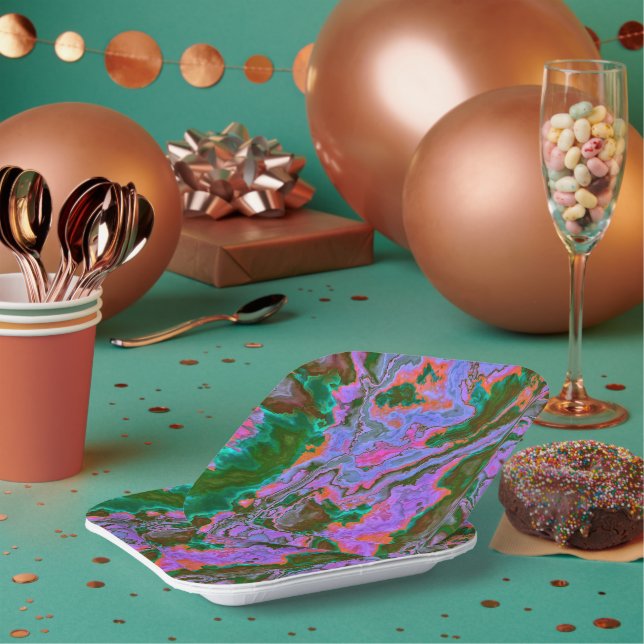 Sour Marble   Paper Plate (Multi)