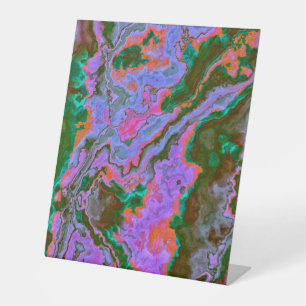 Sour Marble  Pedestal Sign