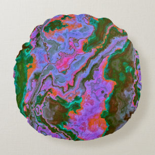 Sour Marble  Round Cushion