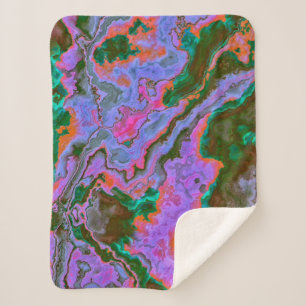 Sour Marble  Sherpa Blanket
