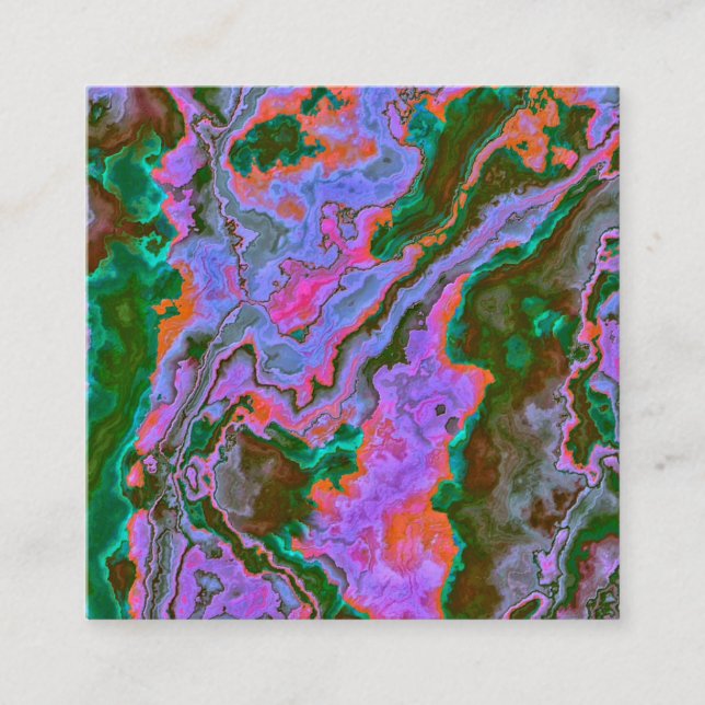 Sour Marble  Square Business Card (Front)