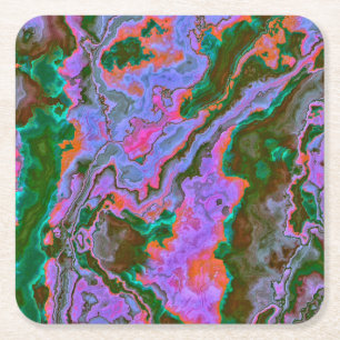 Sour Marble  Square Paper Coaster