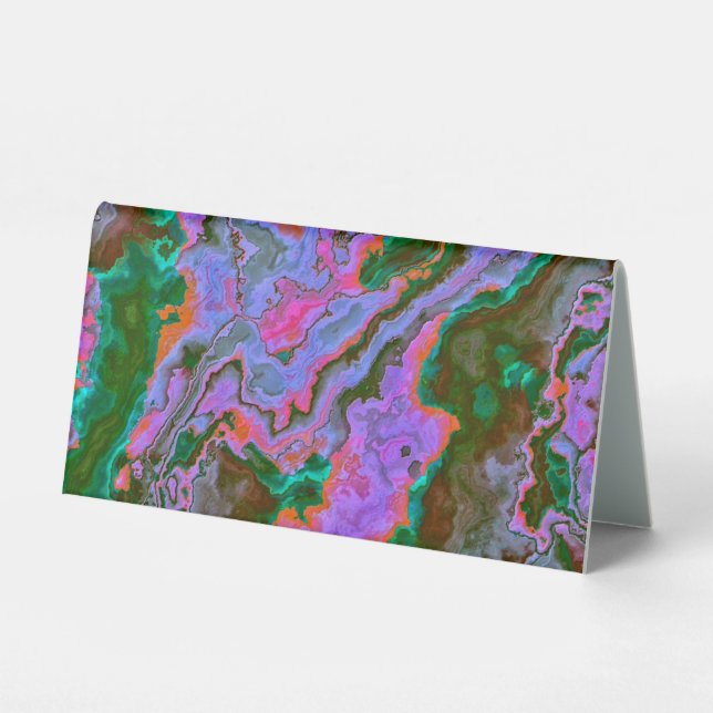 Sour Marble  Table Tent Sign (Front)