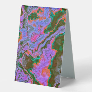 Sour Marble  Table Tent Sign