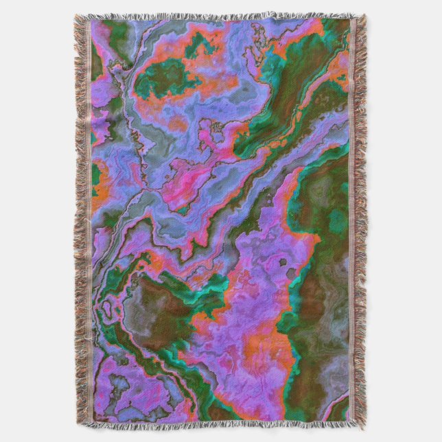 Sour Marble  Throw Blanket (Front Vertical)