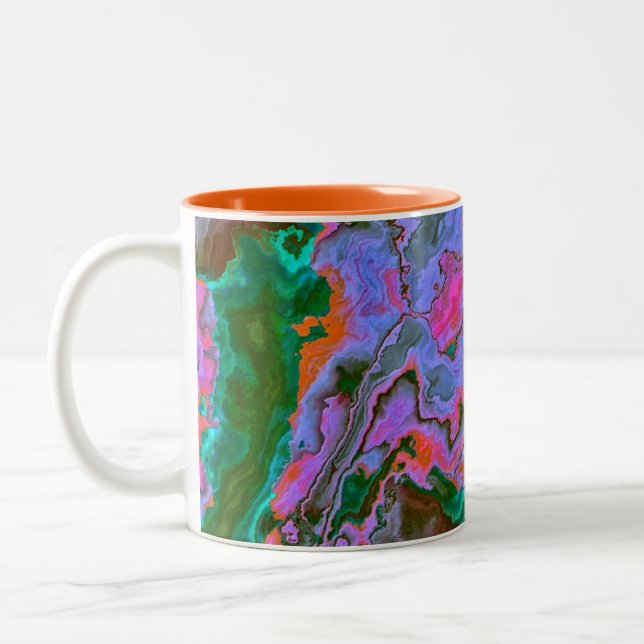 Sour Marble  Two-Tone Coffee Mug (Left)