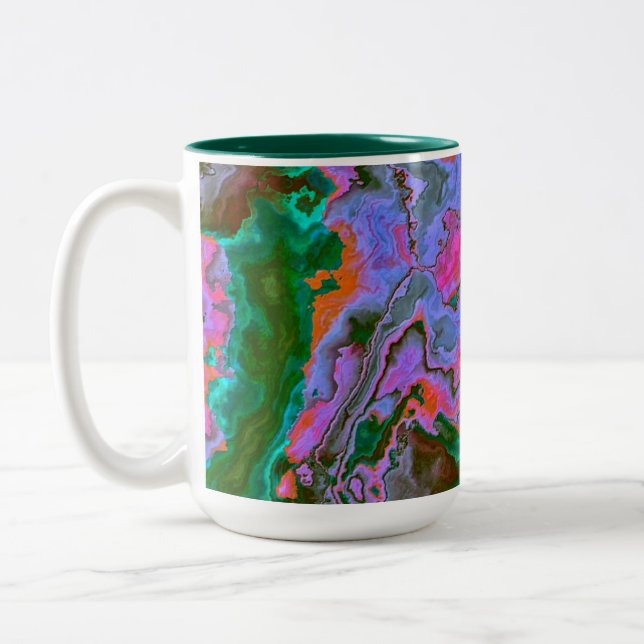 Sour Marble  Two-Tone Coffee Mug (Left)