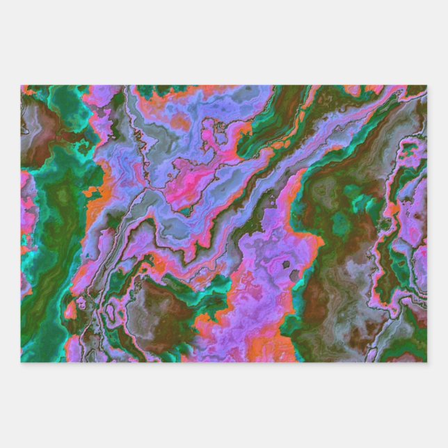 Sour Marble  Wrapping Paper Sheet (Front)