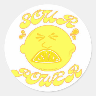 Sour Power! Classic Round Sticker