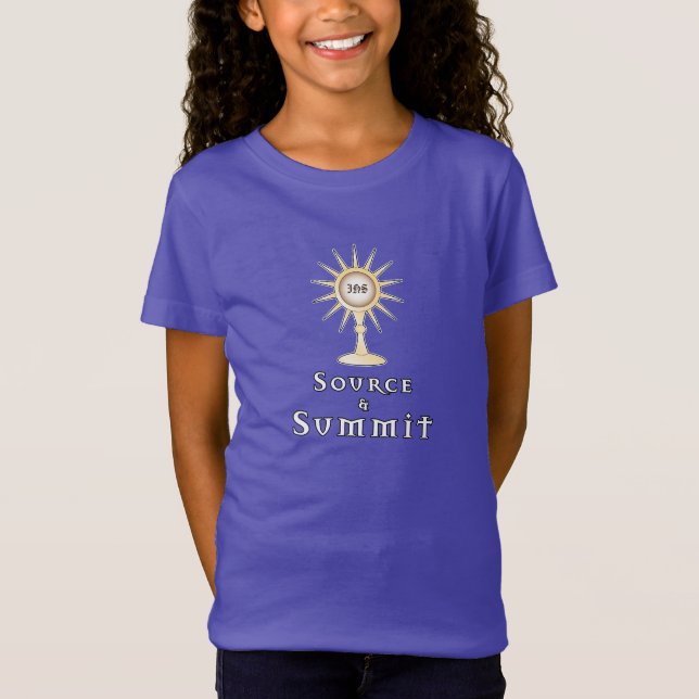 Source and Summit: Holy Eucharist   T-Shirt (Front)