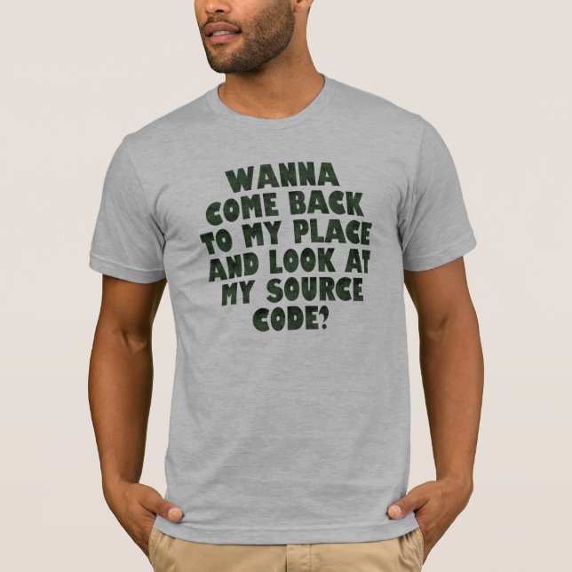 Source Code - Computer Humour T-Shirt (Front)