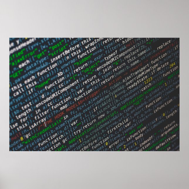 Source codes screenshot poster (Front)