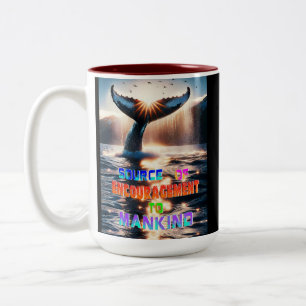 Source Of Encouragement To Mankind Two-Tone Coffee Mug