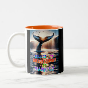 Source Of Encouragement To Mankind Two-Tone Coffee Mug