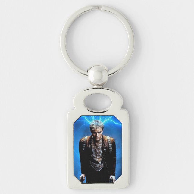 Source of Power metal keychain (Front)