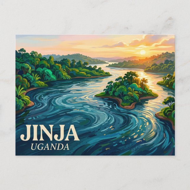 Source of the Nile Uganda Postcard (Front)