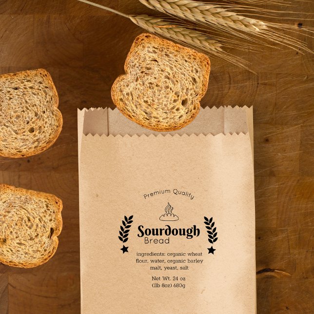 Sourdough Bread Bakery Business Modern Minimalist  Rubber Stamp (Sourdough Bread Bakery Business Modern Minimalist Rubber Stamp)