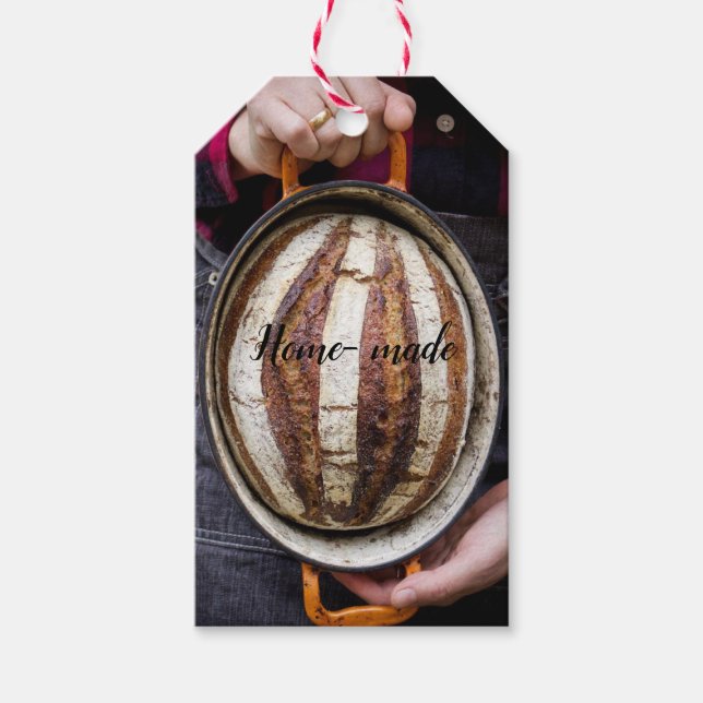 Sourdough Bread Loaf, Artisan, Gift Tag (Front)