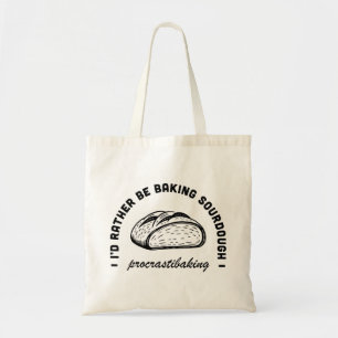 Sourdough bread lover funny tradwife quotes tote bag