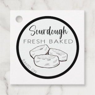 SOURDOUGH ENGLISH MUFFIN TAGS, HOMEMADE SOURDOUGH FAVOUR TAGS