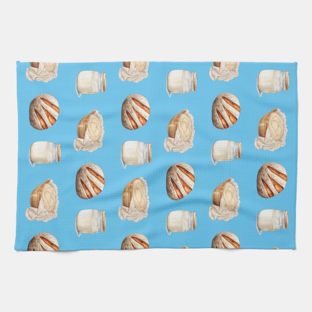 Sourdough Patterned Kitchen Towel (Horizontal)