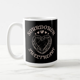Sourdough Sweetheart Funny Valentine Heart Bread Coffee Mug