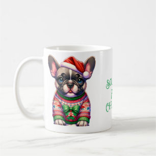 Sourpug Christmas ugly sweater Coffee Mug