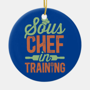 Sous Chef In Training Culinary Assistant Chefs Ceramic Tree Decoration