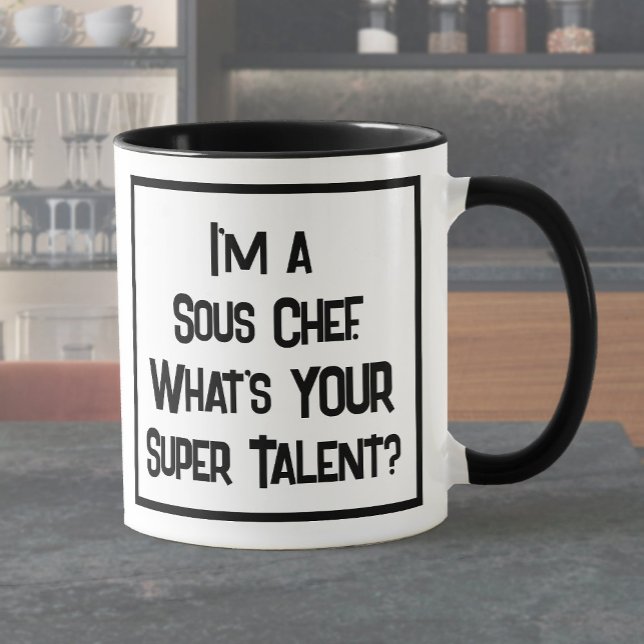 Sous Chef Super Talent. Two Tone Coffee Mug (Creator Uploaded)
