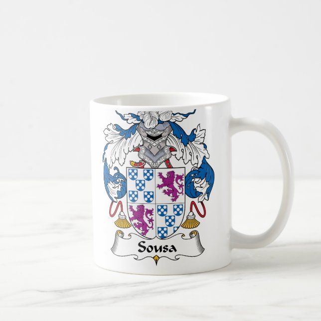 Sousa Family Crest Coffee Mug (Right)