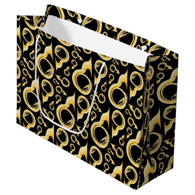 Sousaphone Marching Band Music Teacher Musician Large Gift Bag (Front Angled)