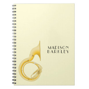 Sousaphone Marching Band Music Teacher Musician Notebook