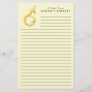 Sousaphone Marching Band Music Teacher Musician Stationery