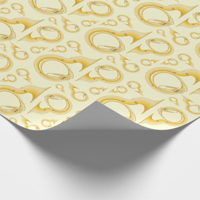 Sousaphone Marching Band Music Teacher Musician Wrapping Paper (Corner)