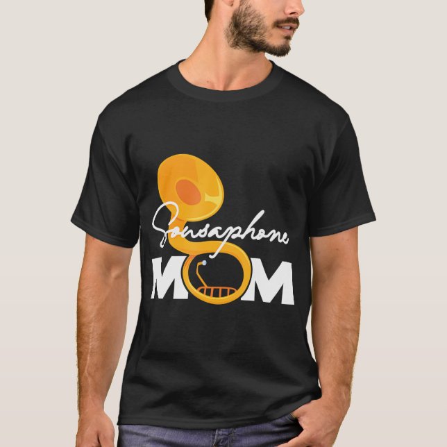 Sousaphone Mum Marching Band Musical Instrument T-Shirt (Front)