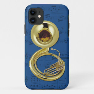 Sousaphone & music phone case. Pick colour Case-Mate iPhone Case