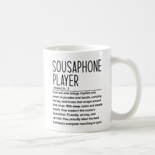 Sousaphone player coffee mug
