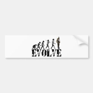 Sousaphone Tuba Tubas Evolution Musical Art Bumper Sticker