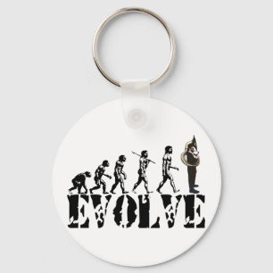 Sousaphone Tuba Tubas Evolution Musical Art Key Ring